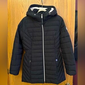 Hollister Hooded Puffer Parka Jacket - Size Medium